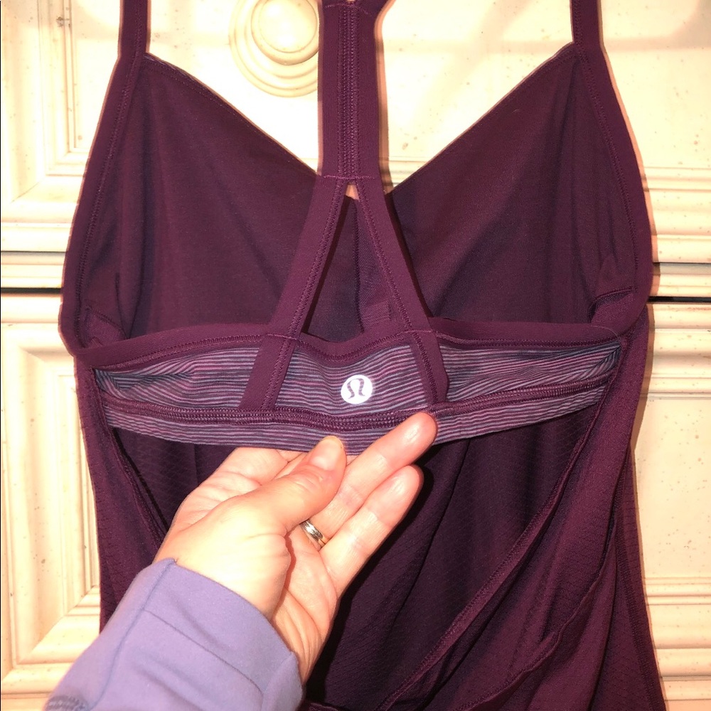 Purple Lululemon tank top